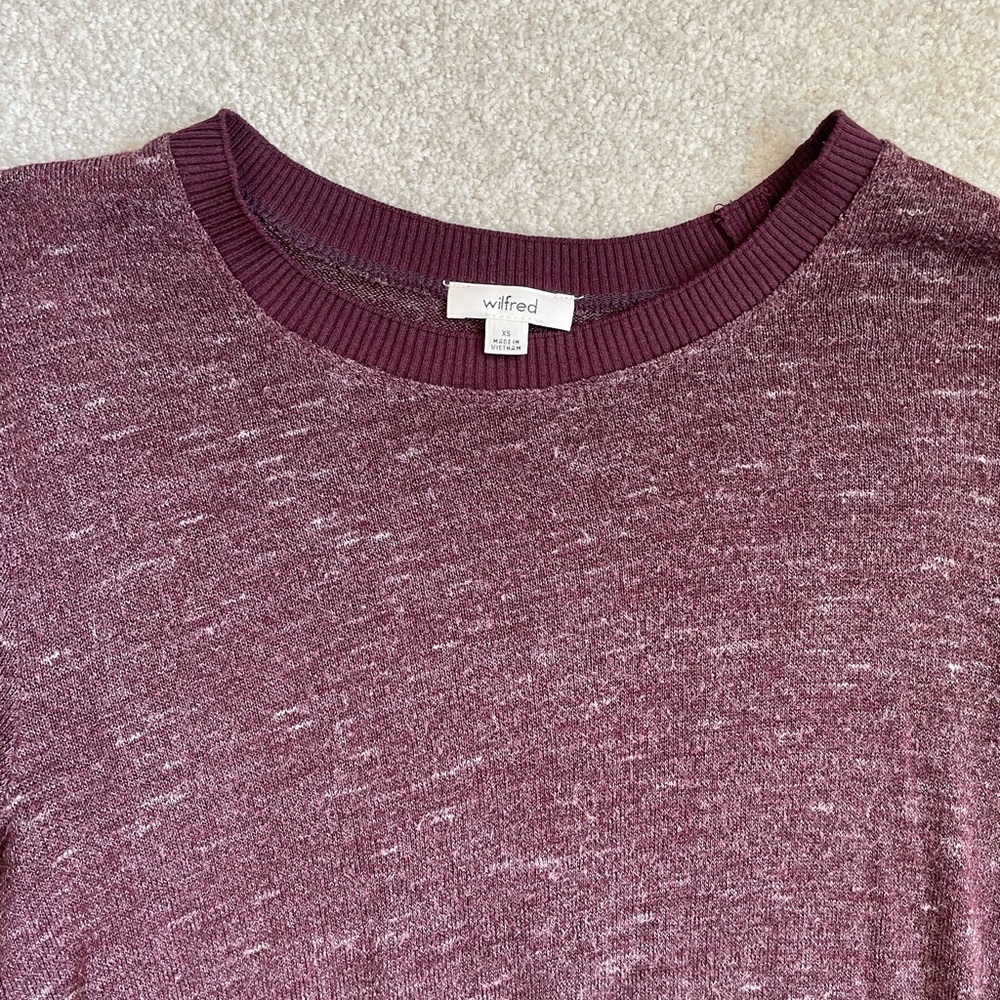 Aritzia burgundy sweater - Picture 7 of 7